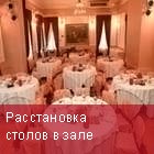 Расстановка столов
