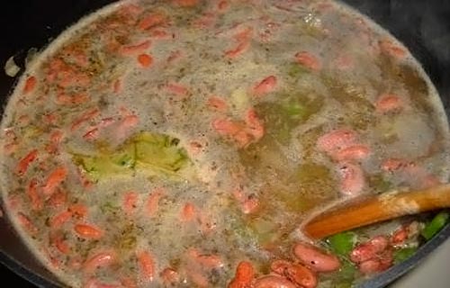 Крабовый суп с креветками