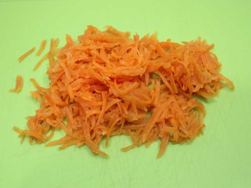 Морковь натереть на терке