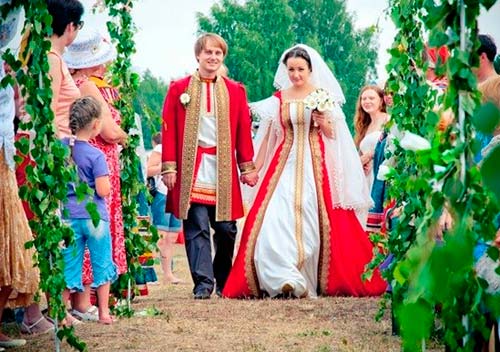 свадьба в русском стиле