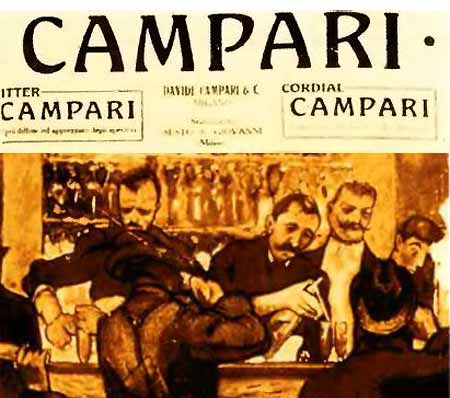 Плакат с рекламой «Кампари»