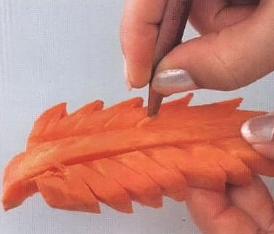 Листья из моркови